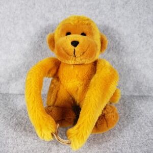 Vintage AA Plush Inc Yellow Teddy Bear 8" Golden Stuffed Animal‎ Animal Alley